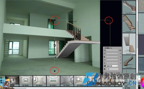 楼梯效果如何用设计软件呈现？