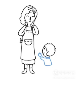 最简单母亲节简笔画步骤