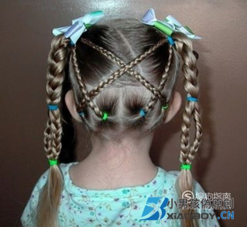 女童发型绑扎方法100图