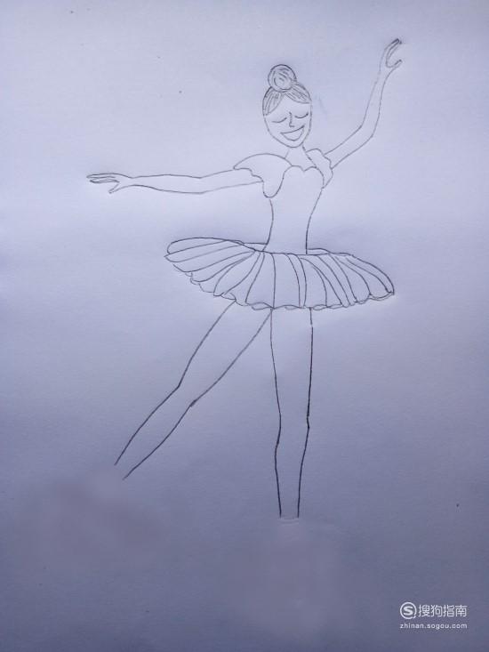 怎样画跳芭蕾舞的女孩