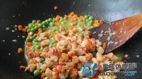 小龙虾炒饭的制作方法