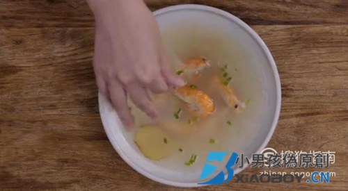 生姜冬瓜盐水虾的制作方法