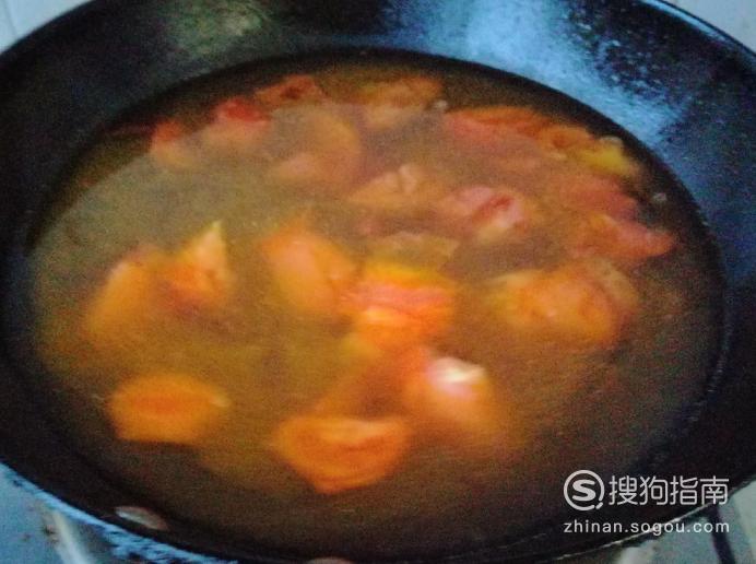 西红柿剩菜面疙瘩汤的做法