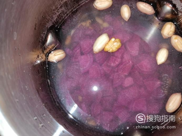 紫薯营养豆浆的做法