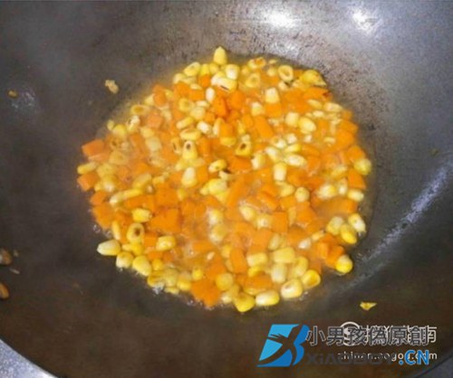 玉米炒饭的制作方法