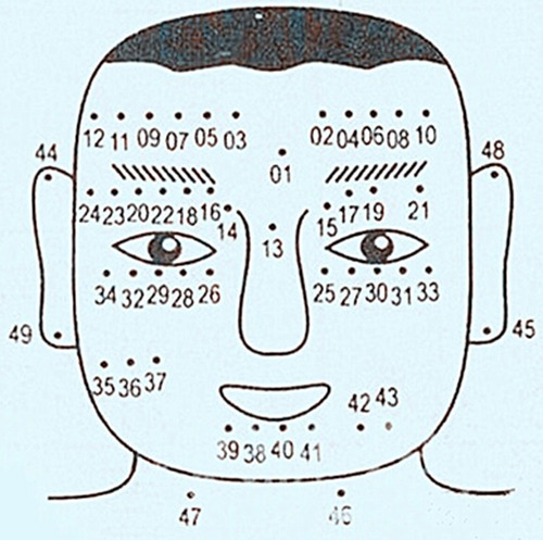 男性面相痣相图解