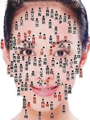 如何看女人的鼻子和脸上的痣