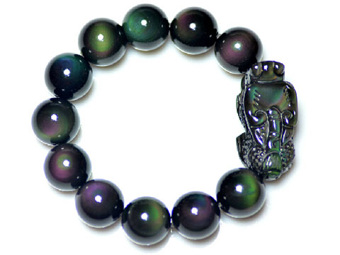 彩虹眼黑曜石的作用以及鉴定真假的方法