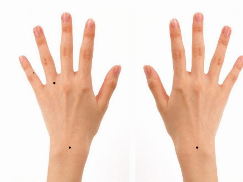 手上有一张痣的完整照片