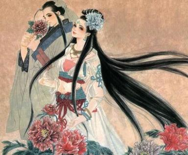 让桃花自己走出门去