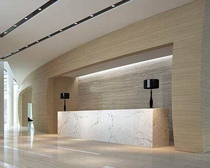 办公室前台风水精致