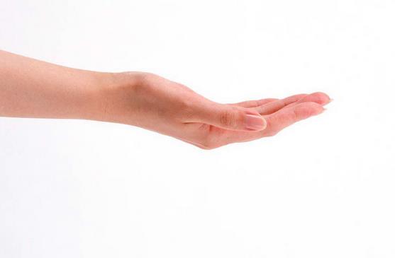 女子断掌手印算命图