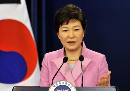 朴槿惠面对一个坚强的女人