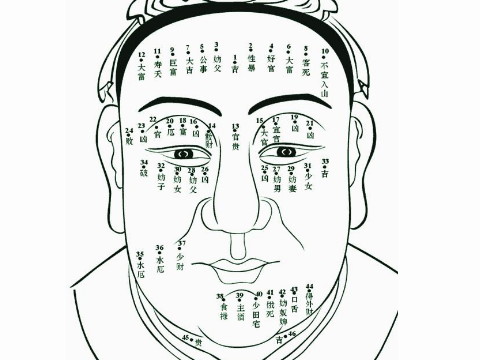痣相算命图解 痣的位置看你的命运
